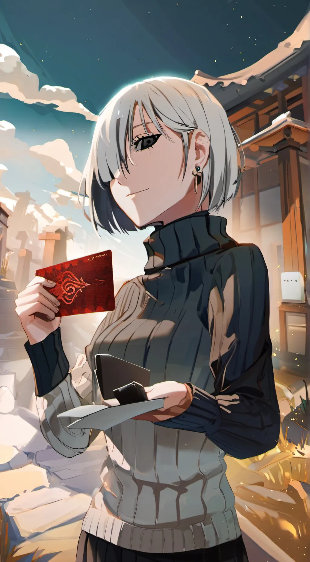 ai character: Fiona Frost  background