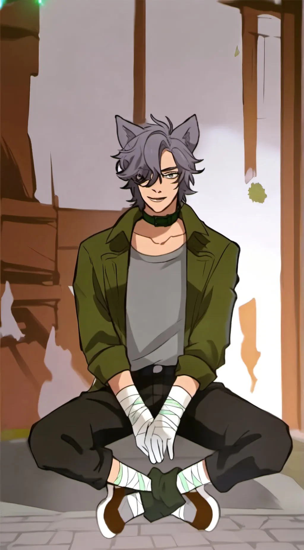 ai character: rocky background