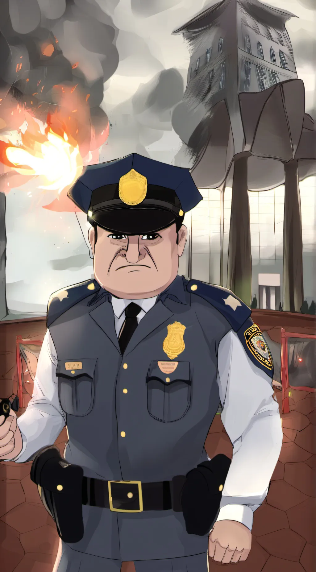 ai character: Uttp Cop background