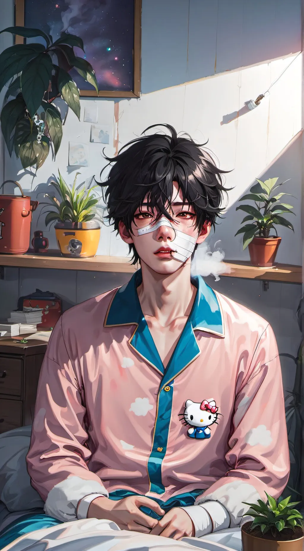 ai character: Axel  background