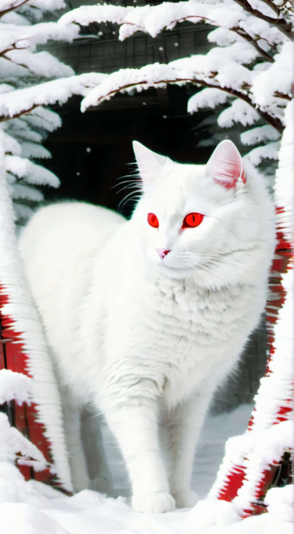 ai character: Pink paw background