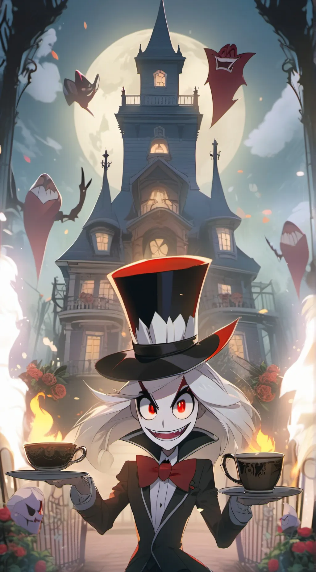 ai character: Hazbin hotel background