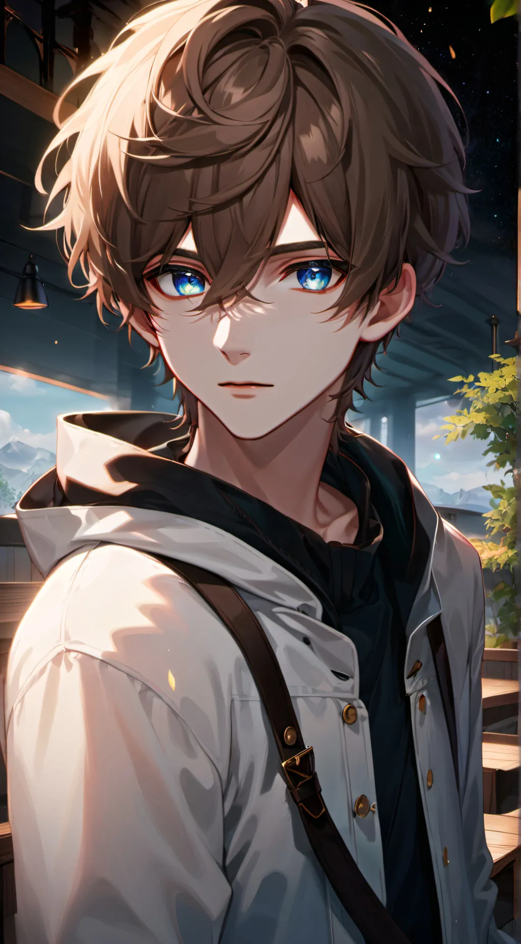 ai character: max Monroe  background