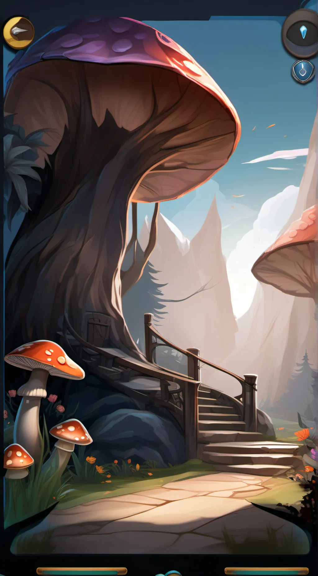 ai character: game world background