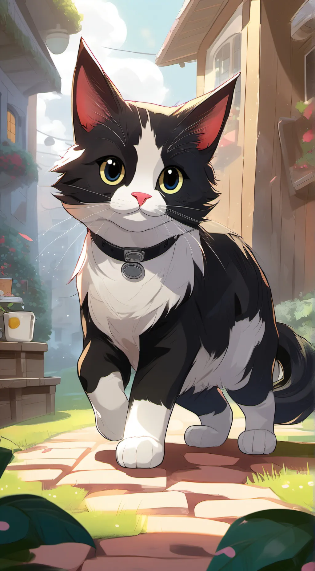 ai character: Beef the cat background