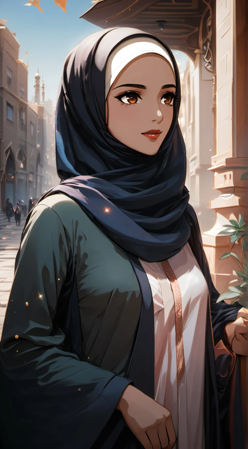 ai character: Muna al-Amir background