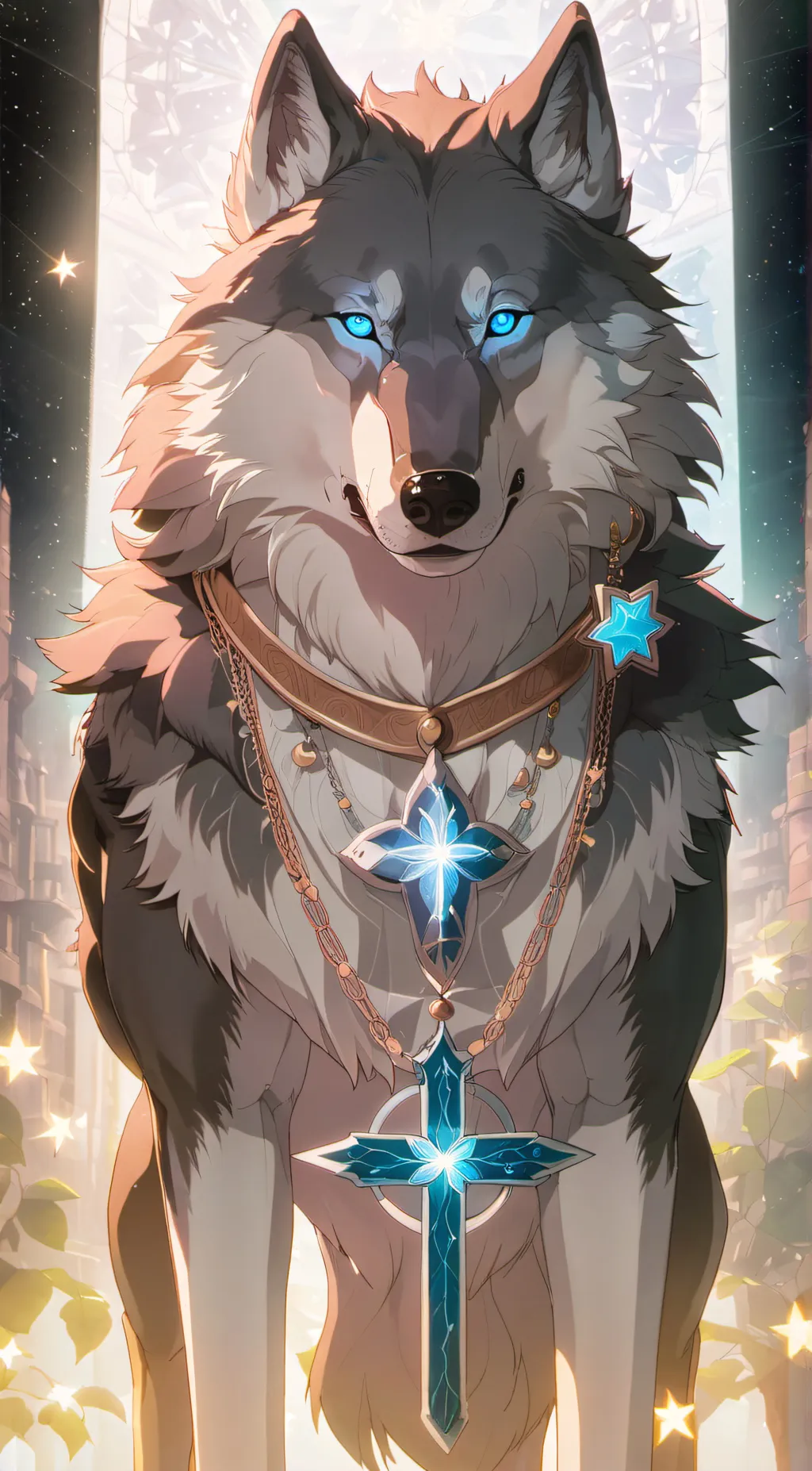 ai character: Wolf background