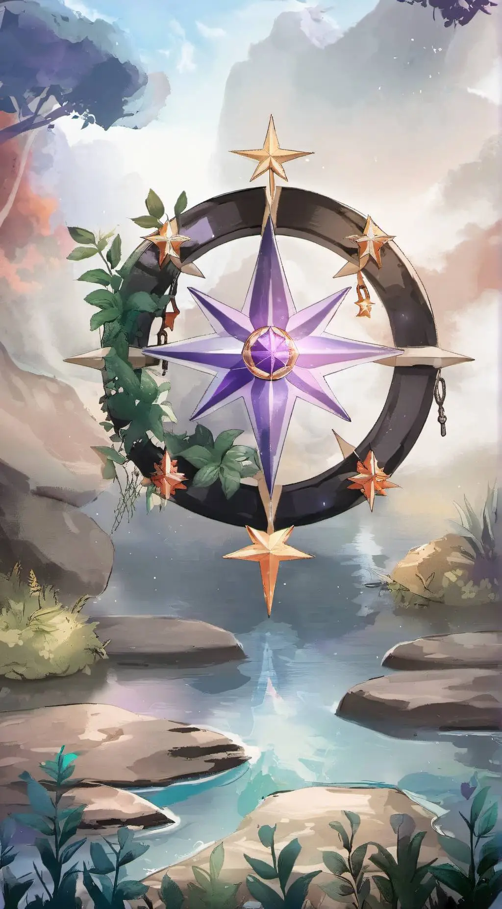 ai character: Star background