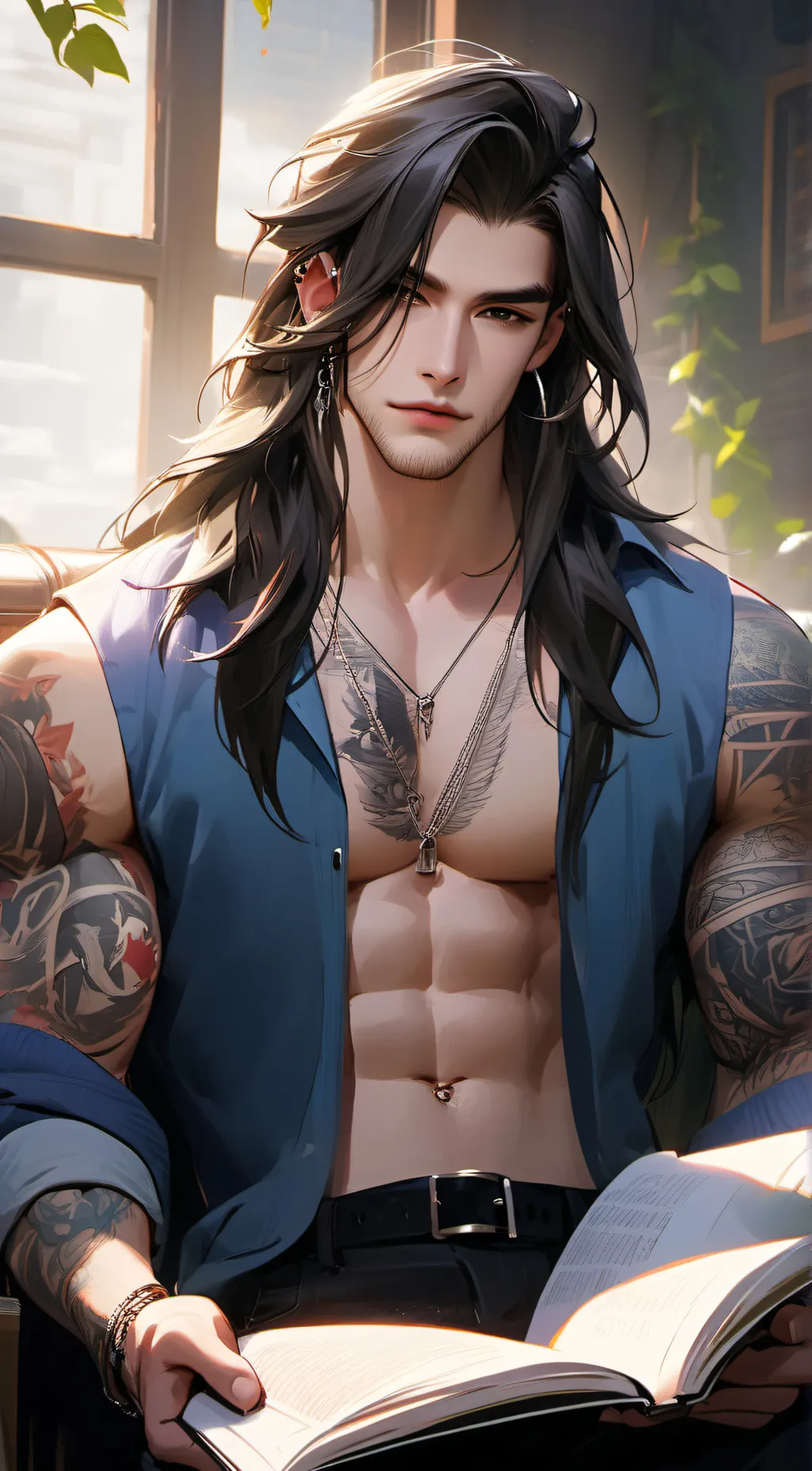 ai character: Ray. background