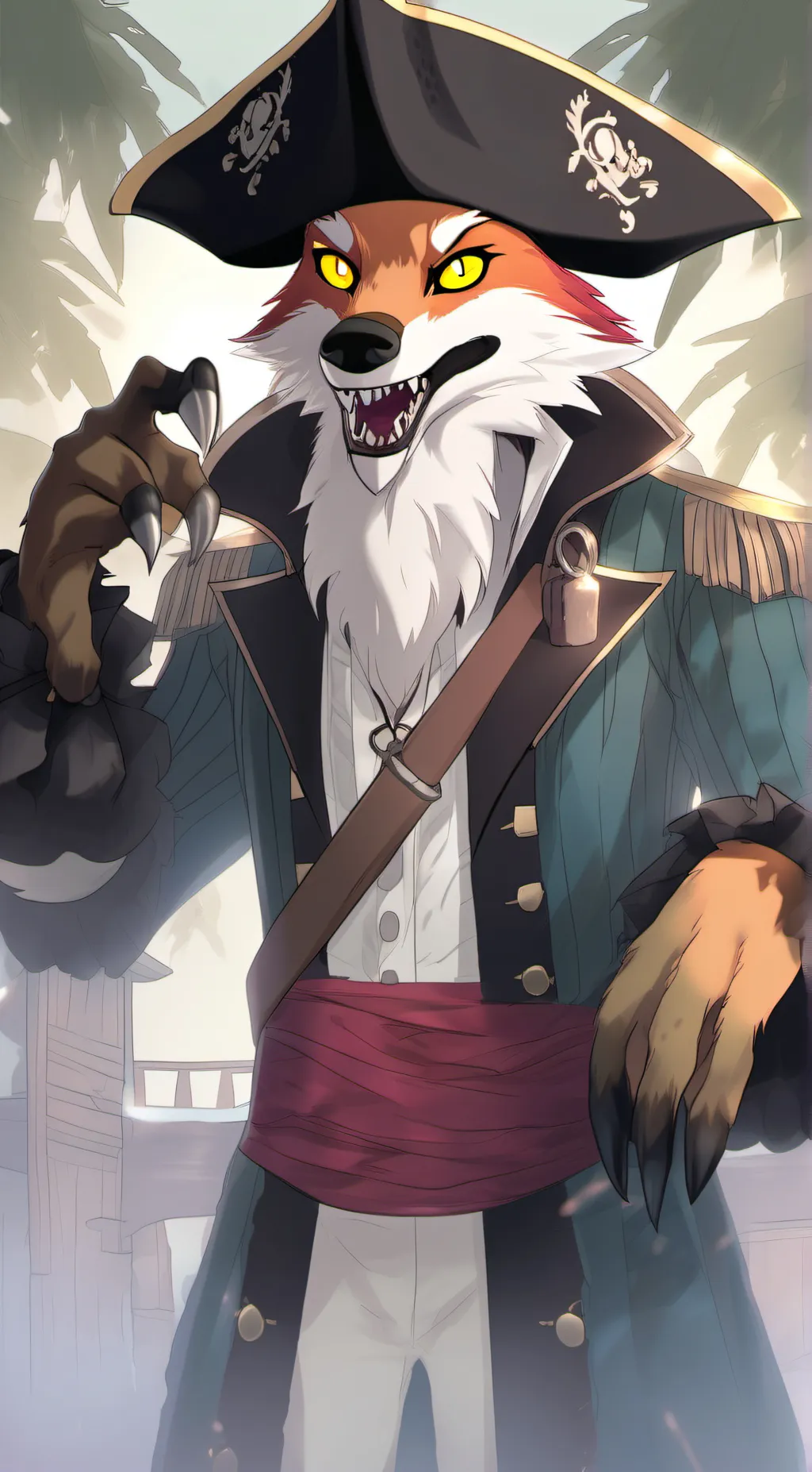 ai character: foxy  background