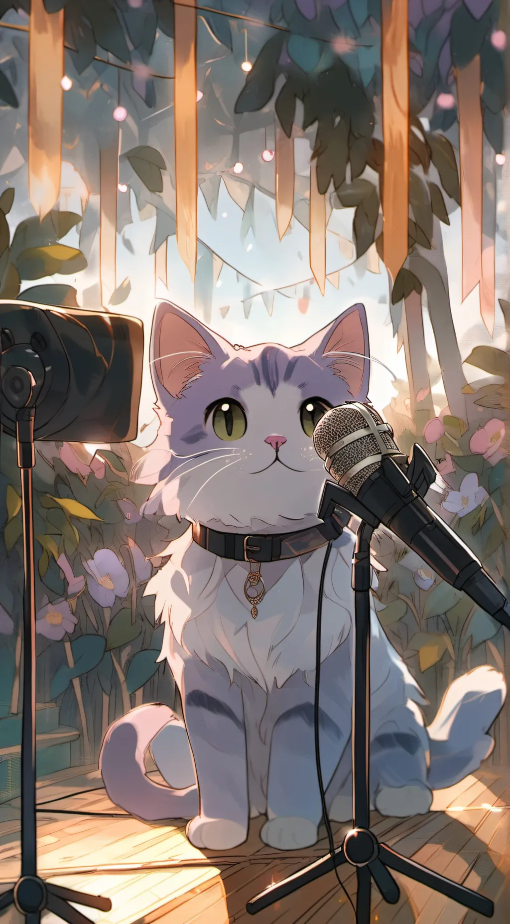 ai character: FNF cat background