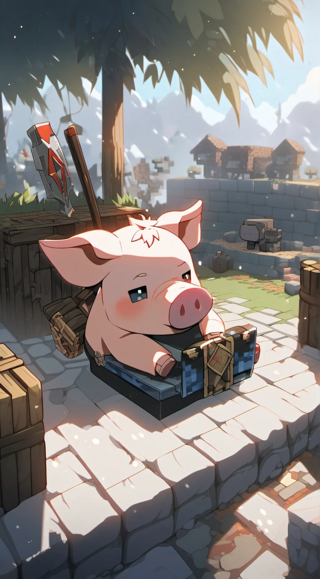 ai character: dream smp background