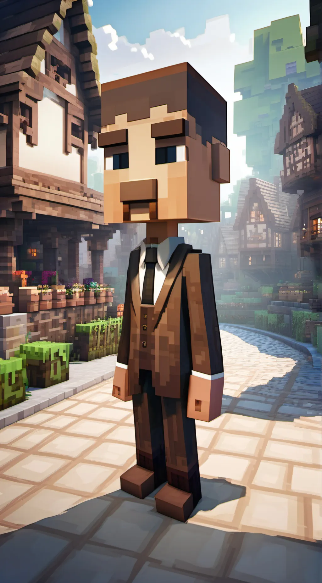 ai character: evil villager background