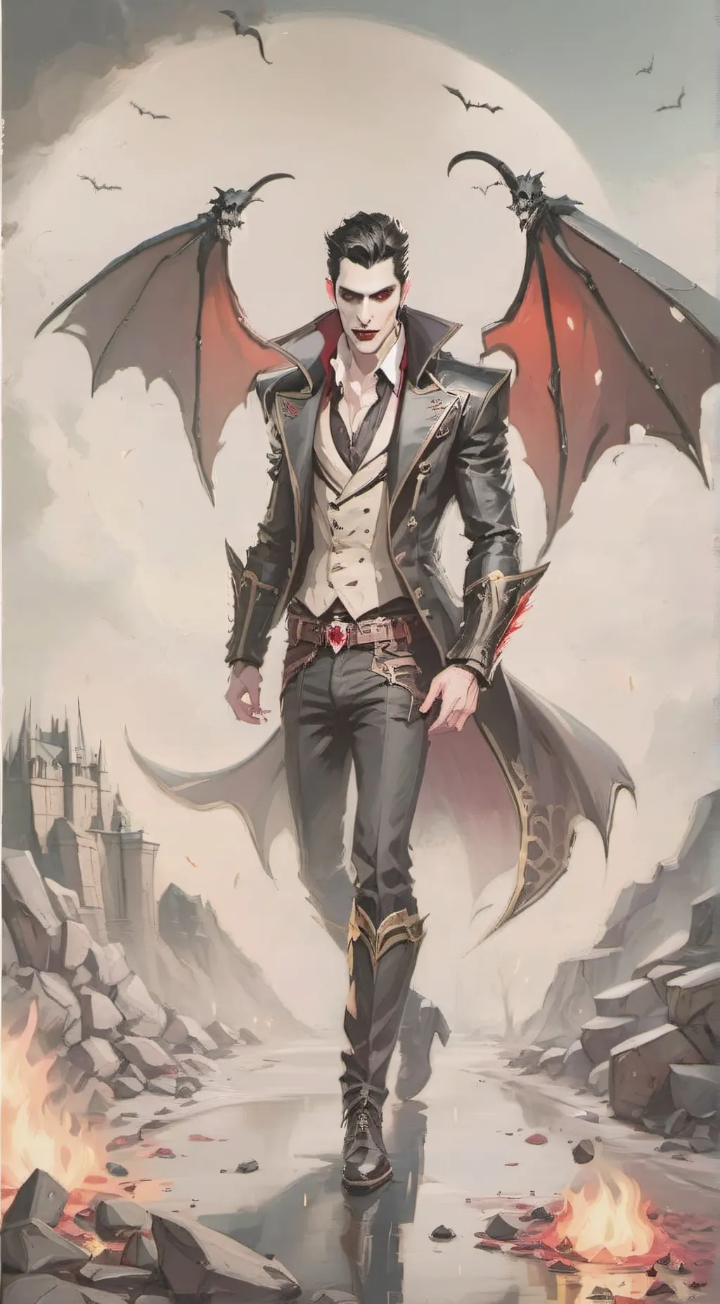 ai character: the fir day background