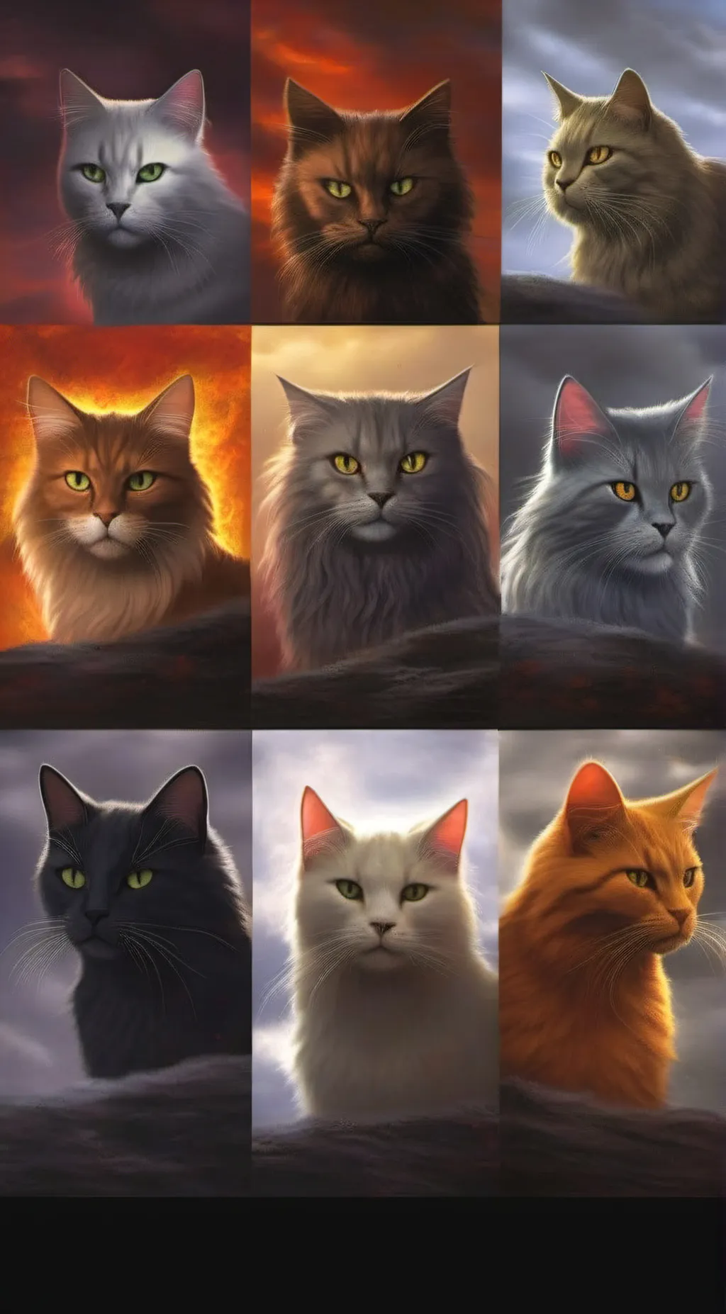 ai character: Warrior cats AU background