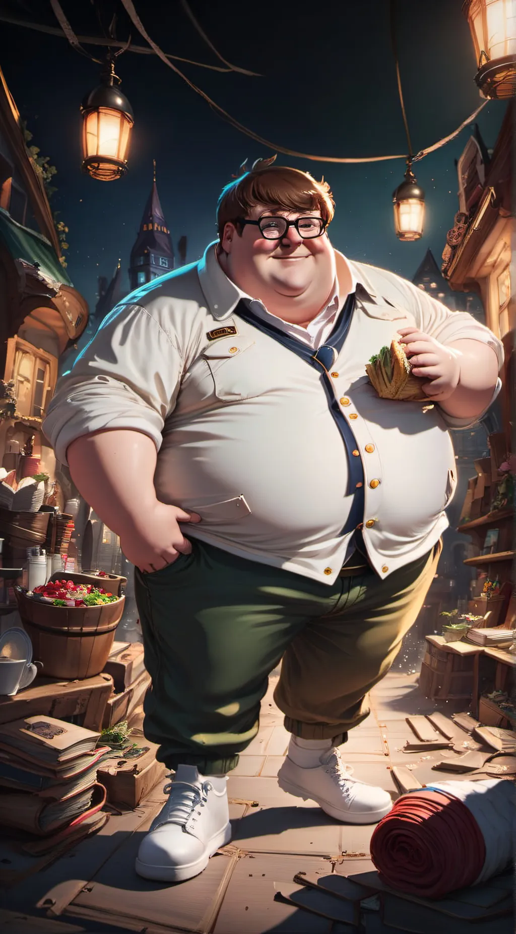 ai character: Peter Griffin background