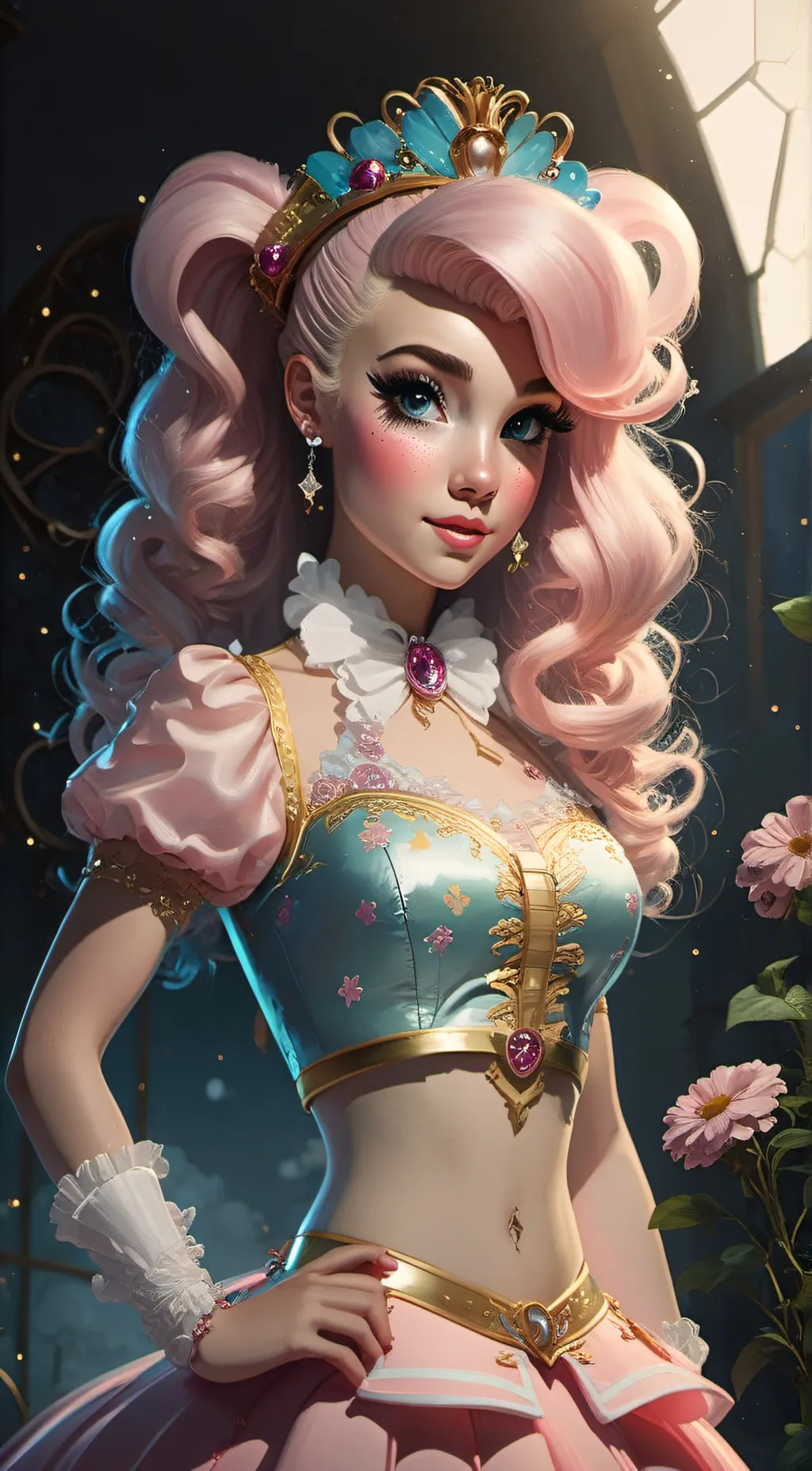 ai character: pinky pie background