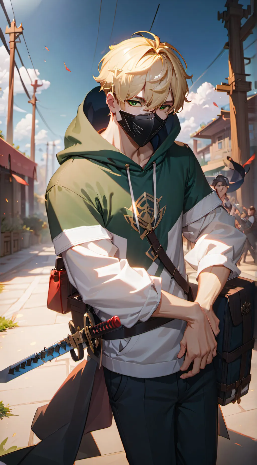 ai character: Dream SMP background