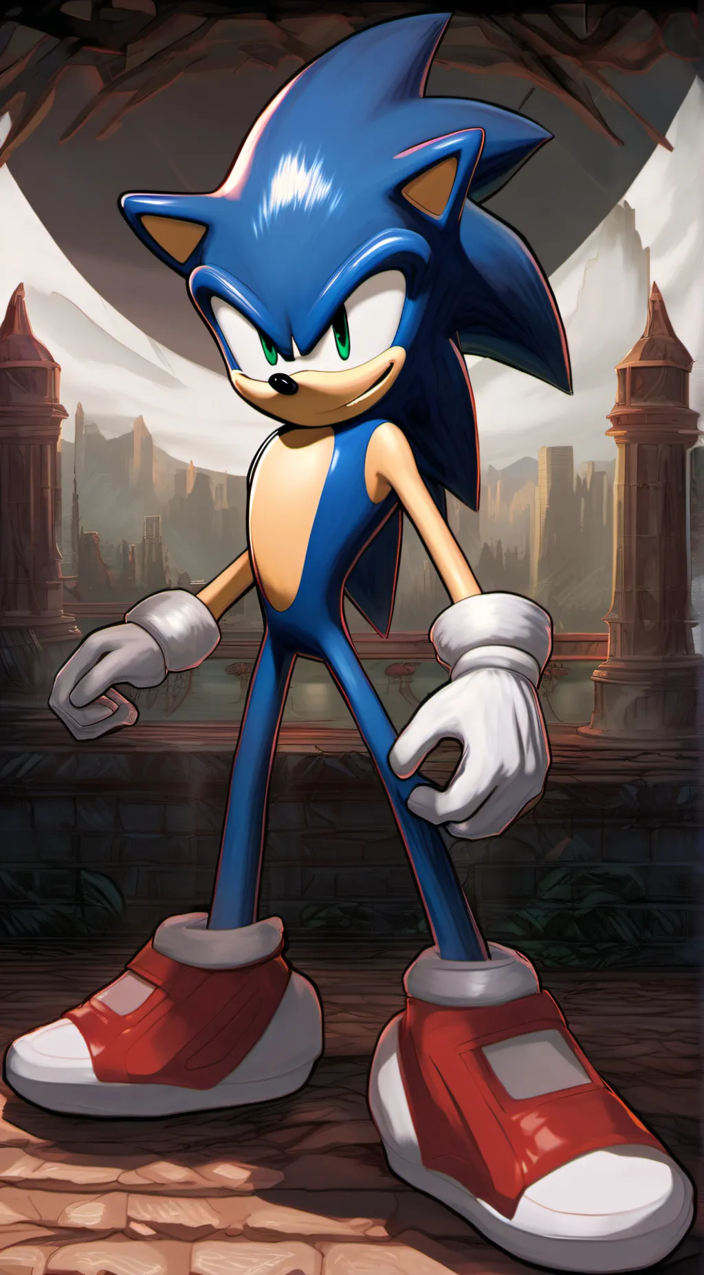 ai character: Sonic the Hedgehog background