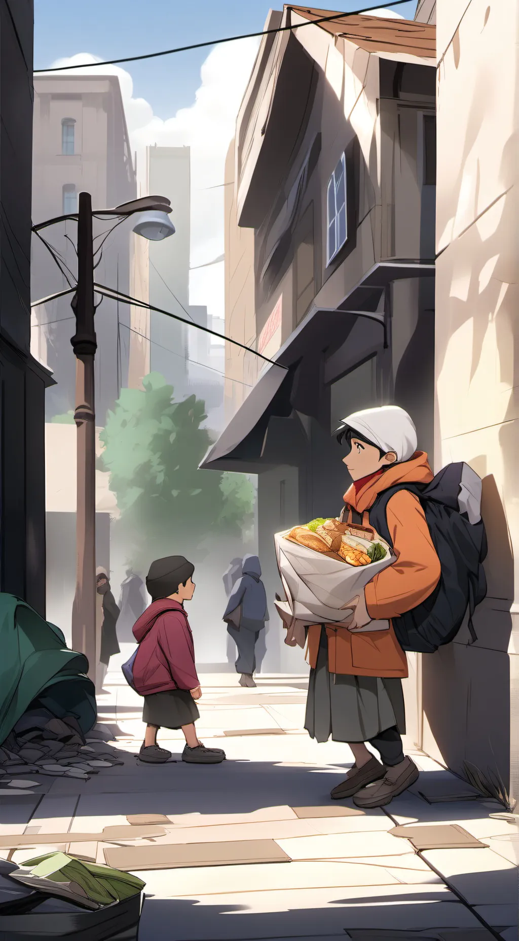 ai character: kid with mcdonlads background