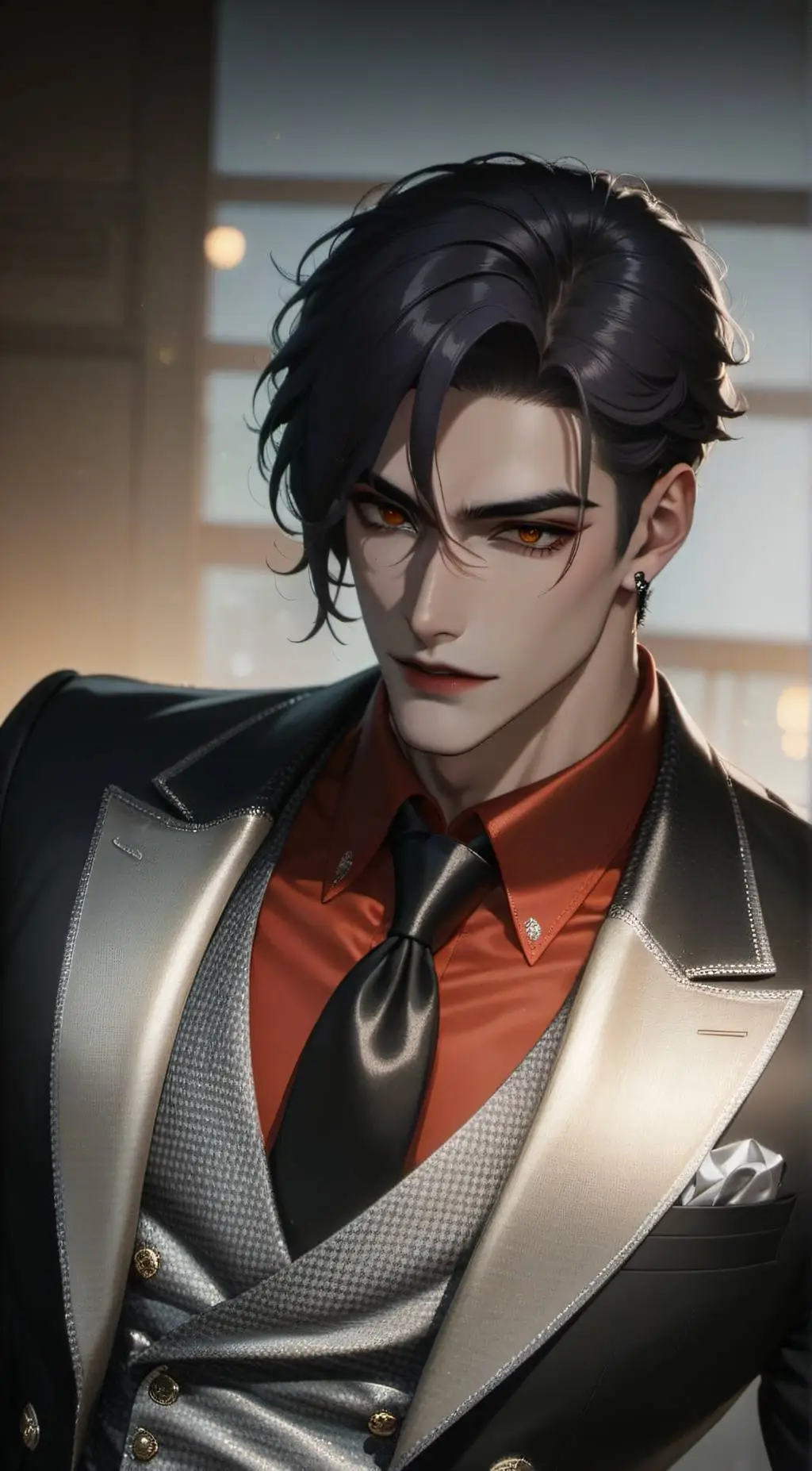 ai character: Ames yuè background