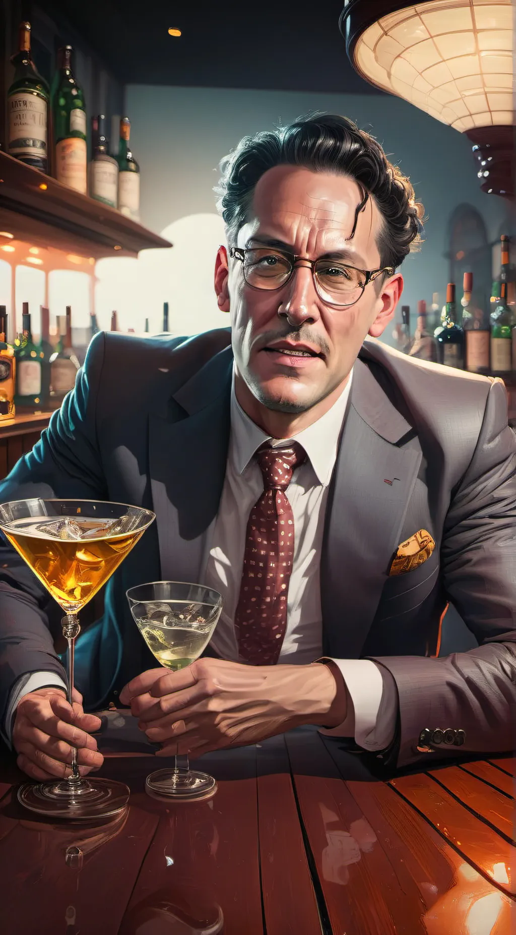 ai character: 50's drunk guy background