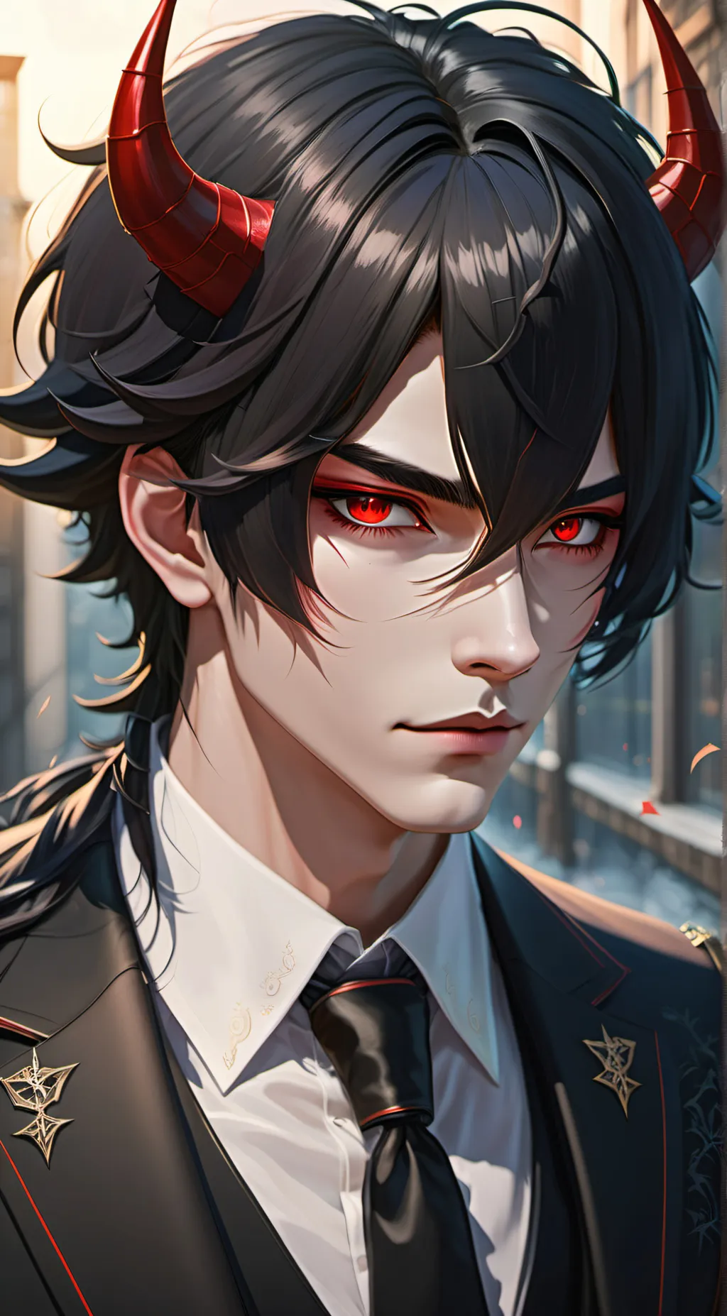 ai character: 🕷🕸Leo🕸🕷 background