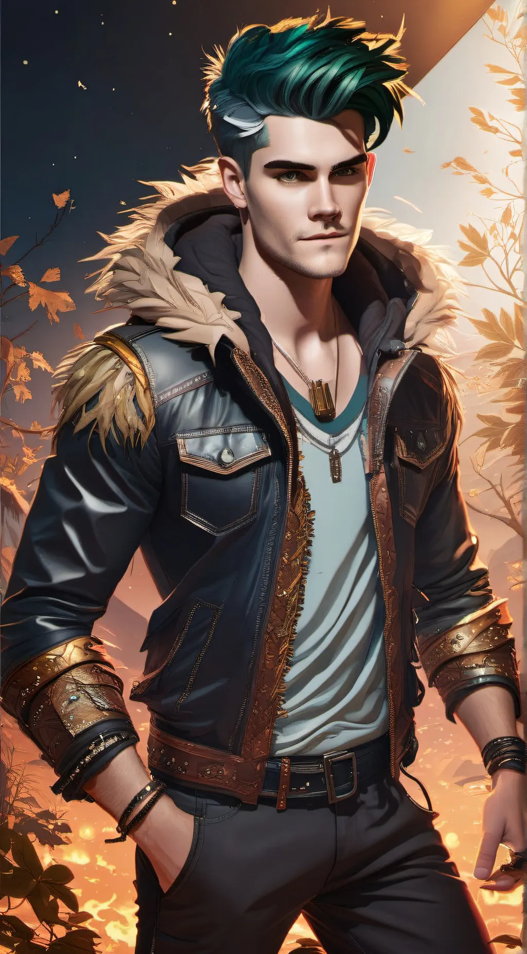 ai character: TotalDramaIsland background