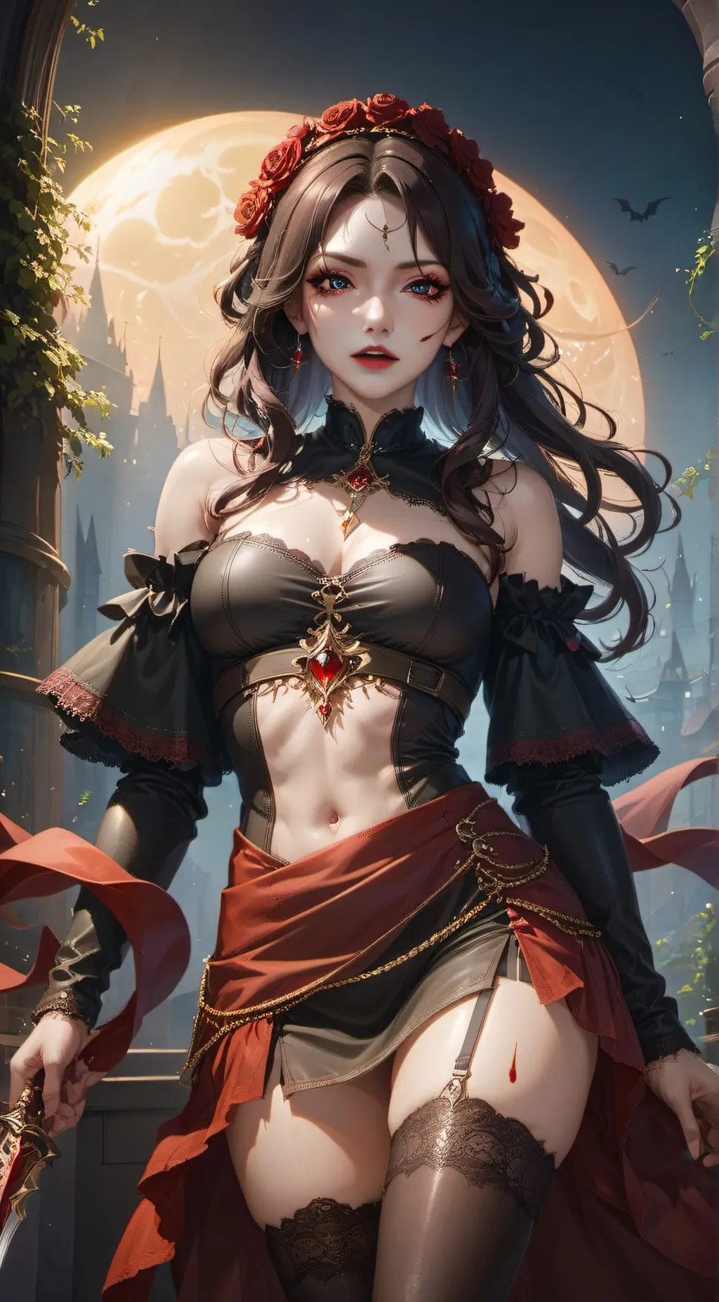 ai character: Elaine Devosis background