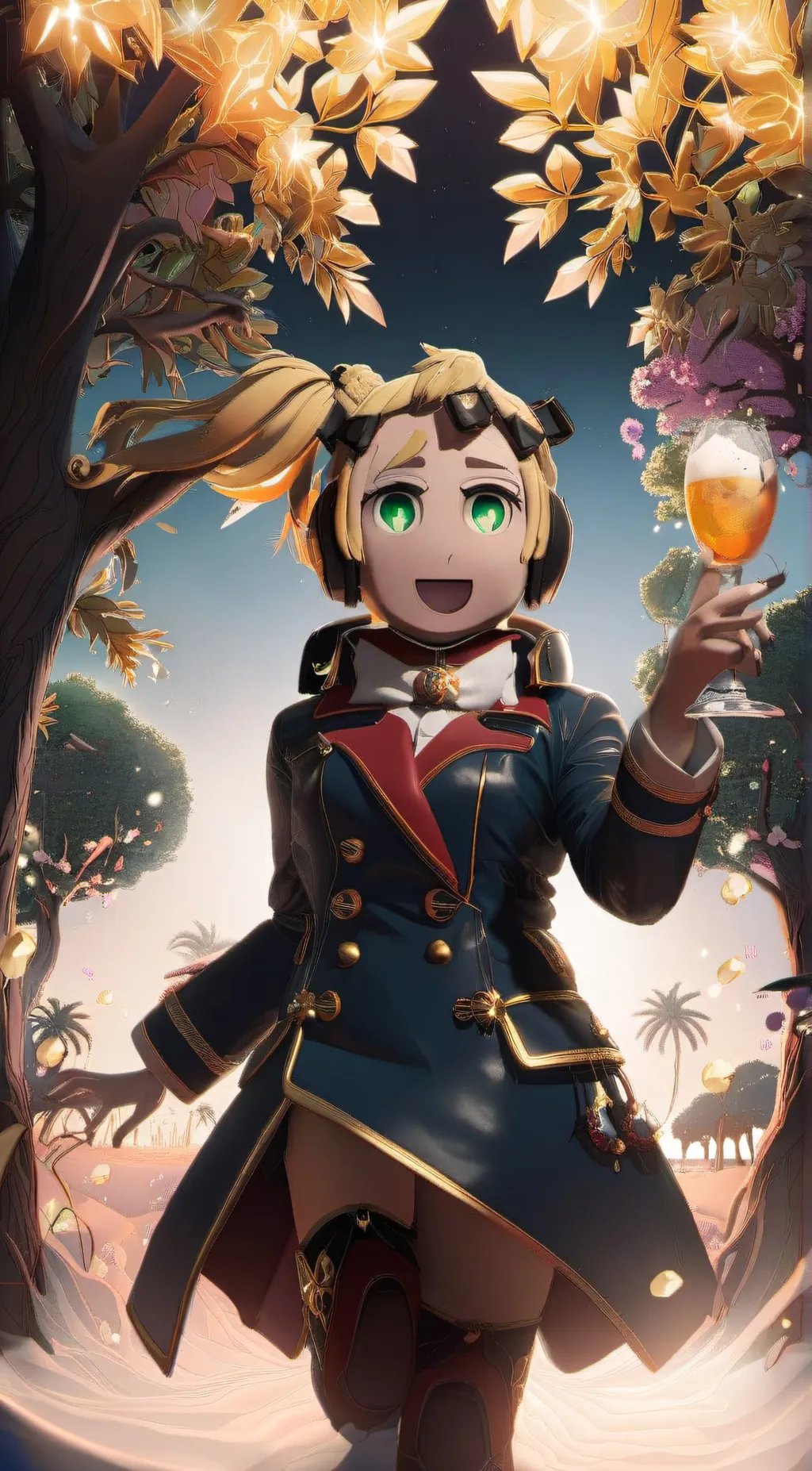 ai character: Aria background