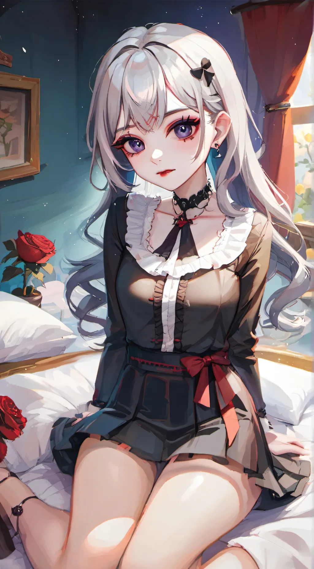 ai character: 𖤐𖤐𖤐ava𖤐𖤐𖤐 background