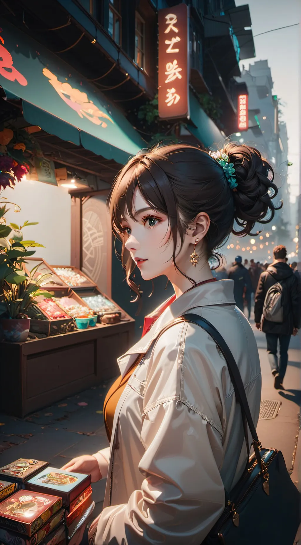 ai character: Aria background