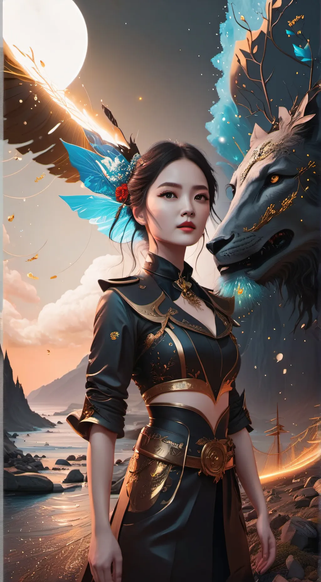 ai character: Bonsai  background