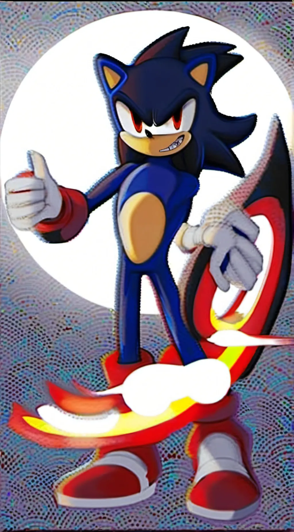 ai character: Sonic. Exe background