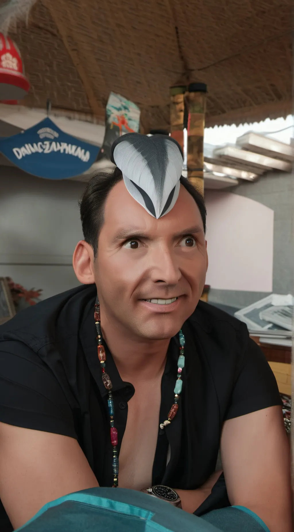 ai character: stitch background