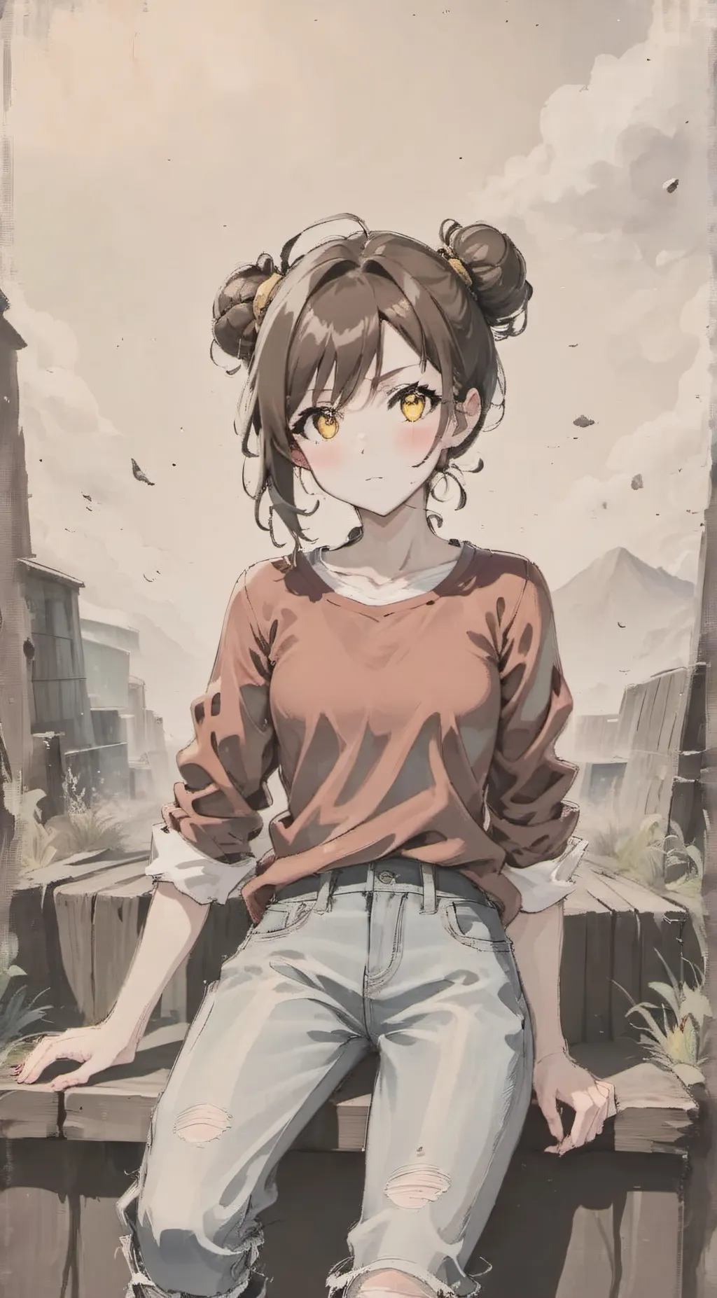 ai character: Cassie *FNAF* background