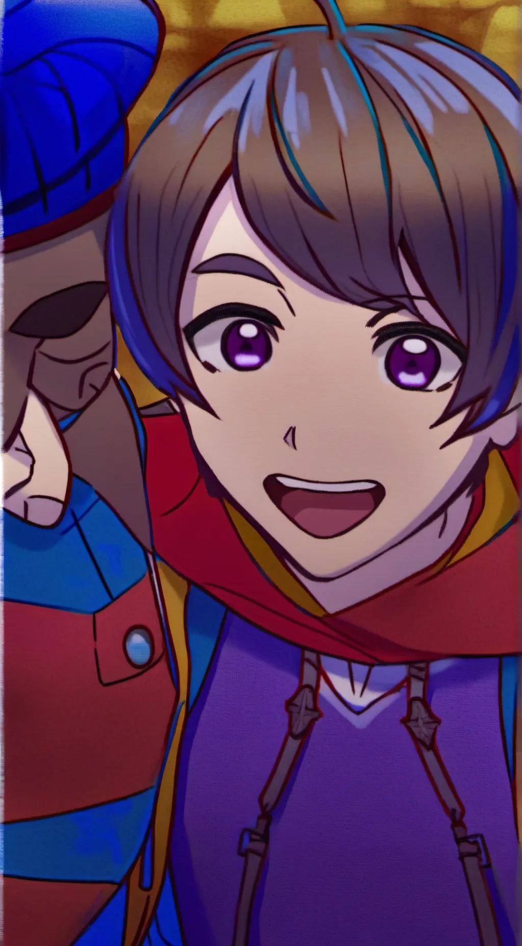 ai character: pomni but a boy background