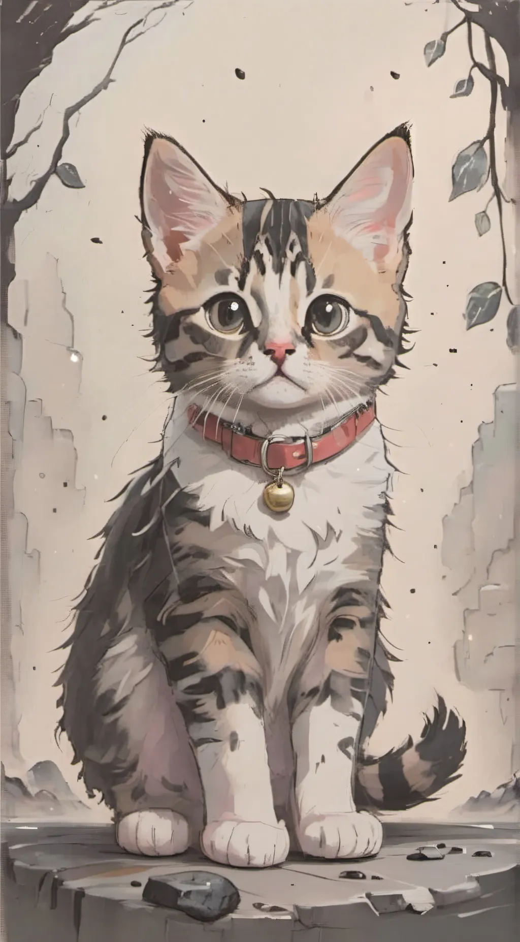 ai character: Milo the cat  background