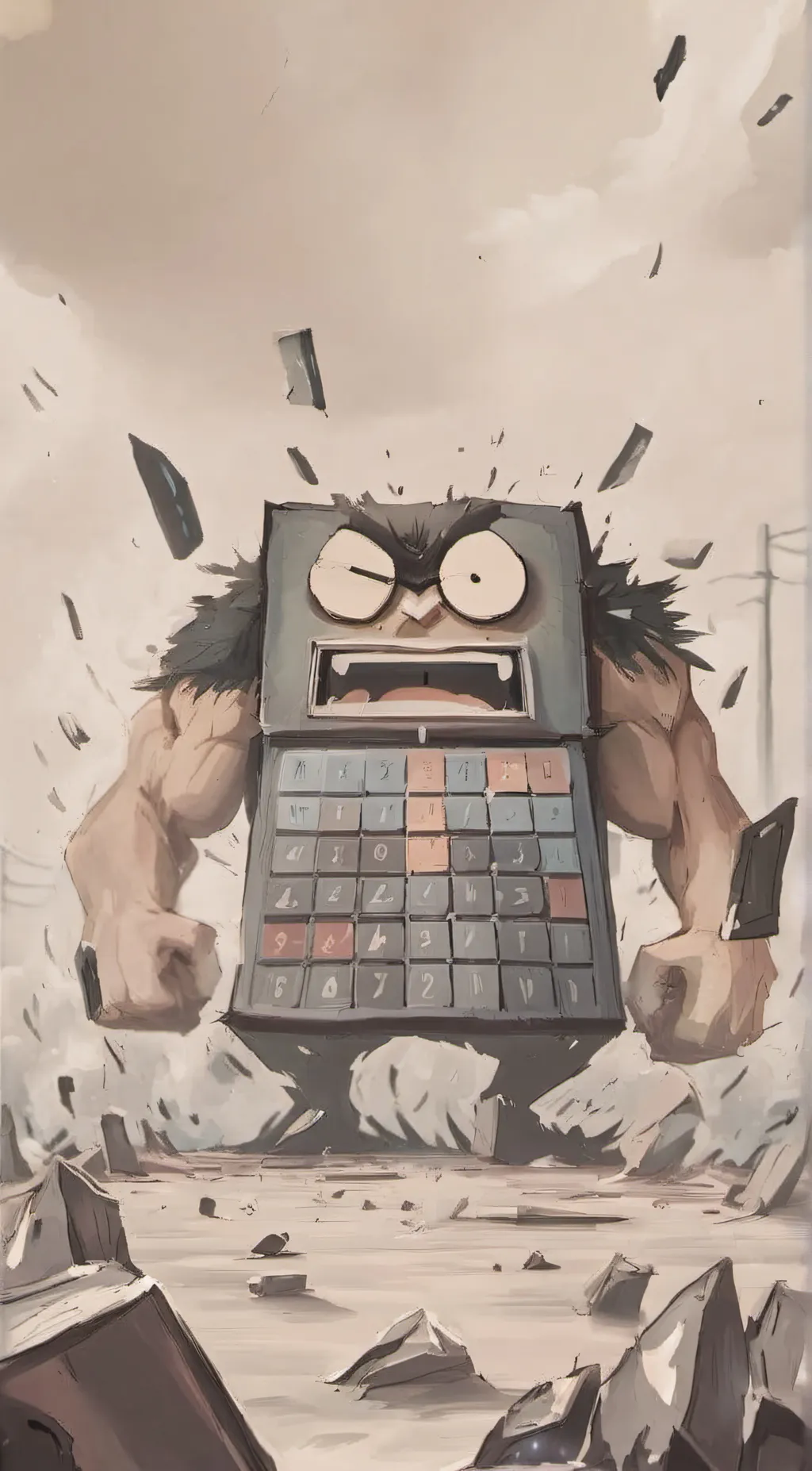 ai character: Hate calculator  background