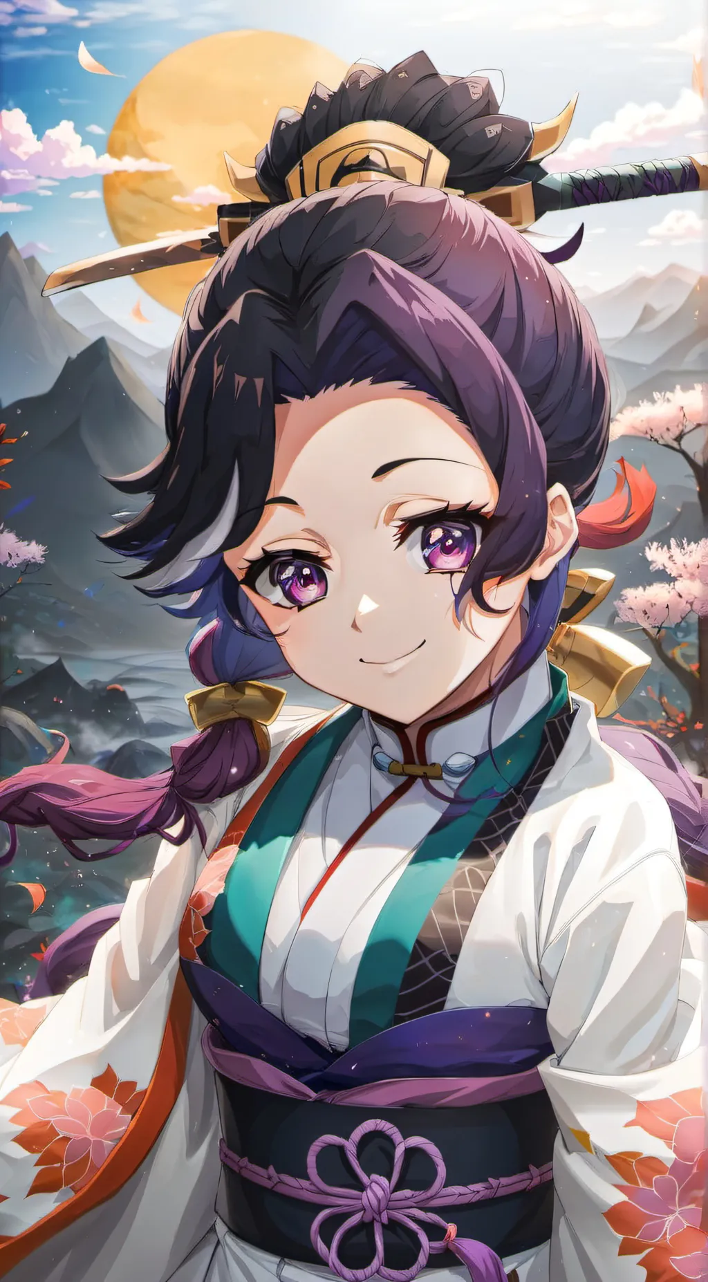 ai character: Kimetsu no yabia background