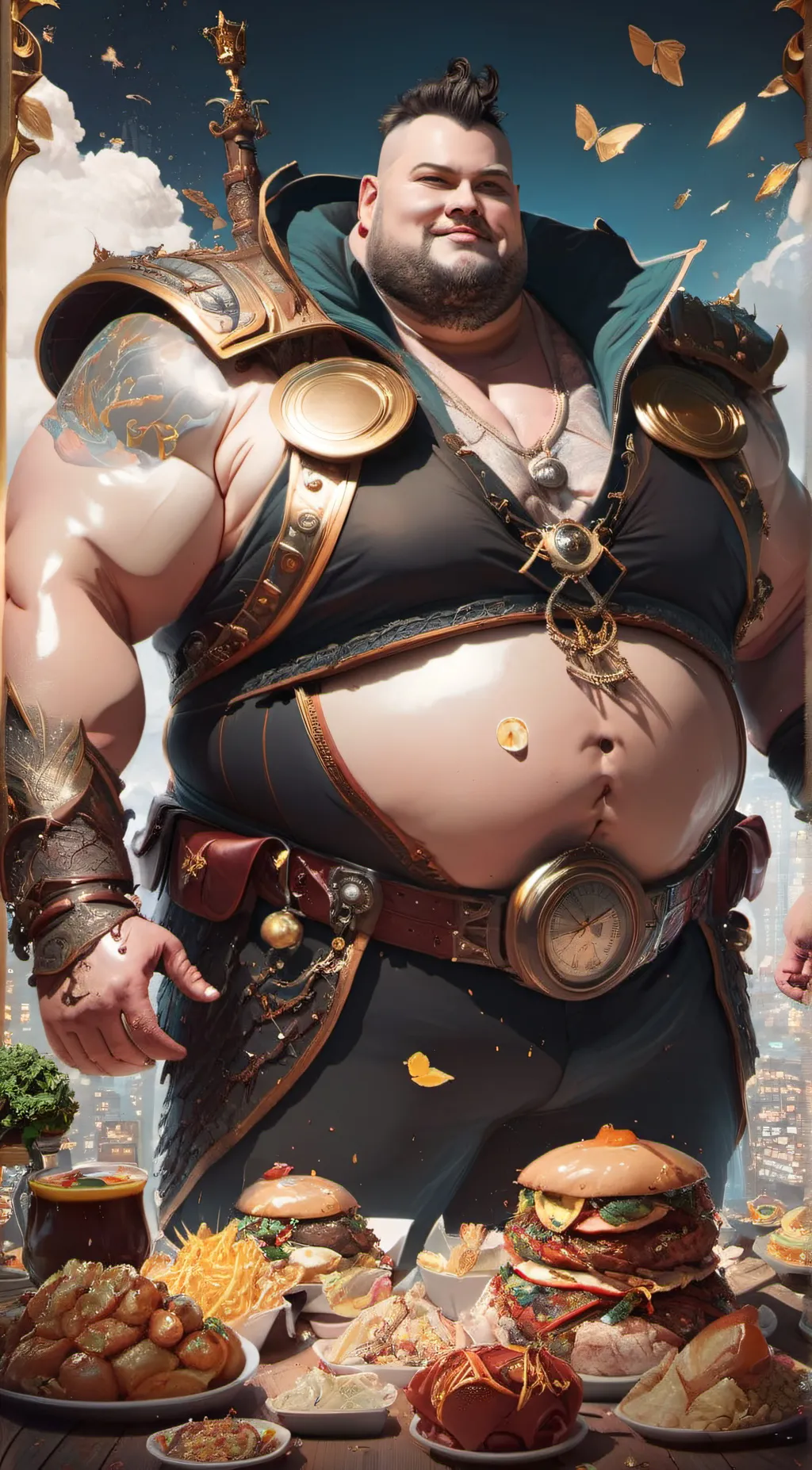 ai character: fatty background