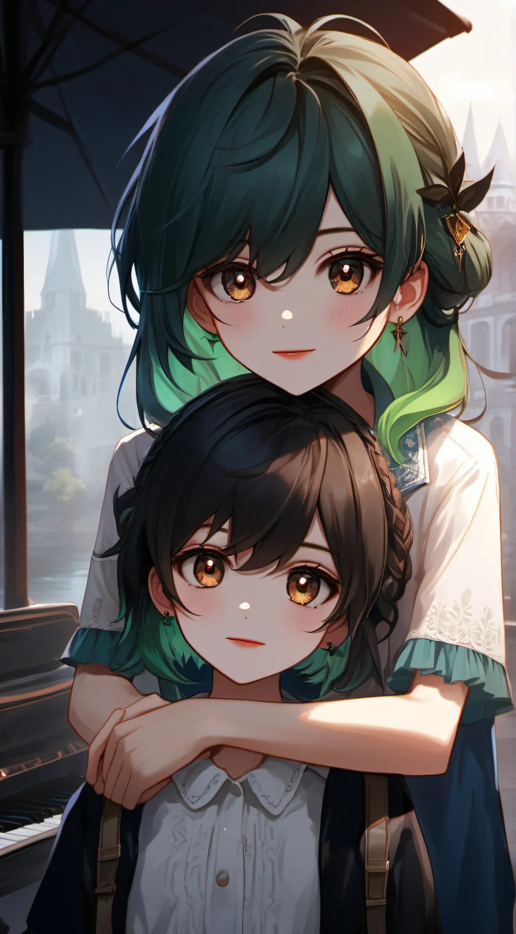 ai character: Hannah & Izzy background