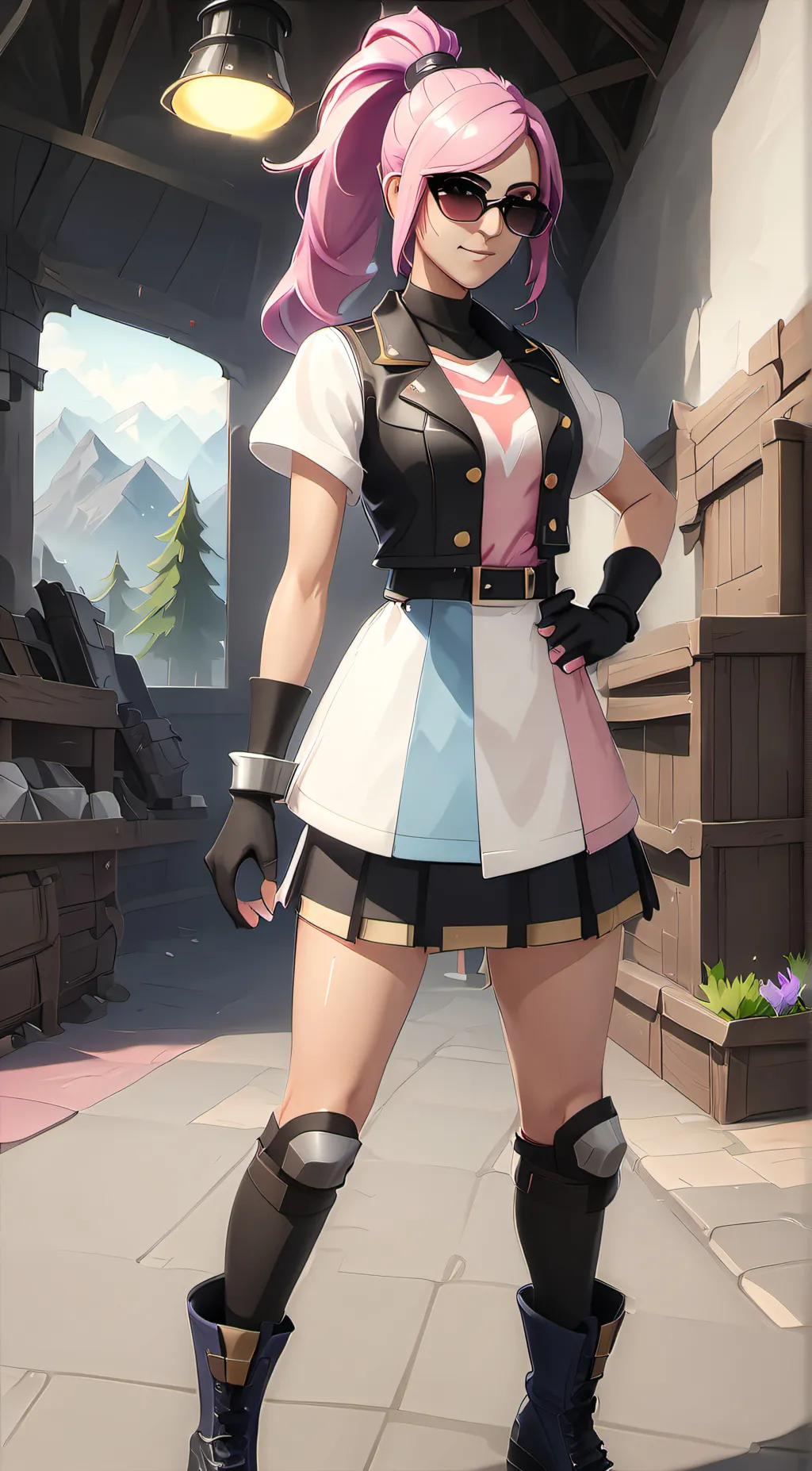 ai character: Hope (chic) background