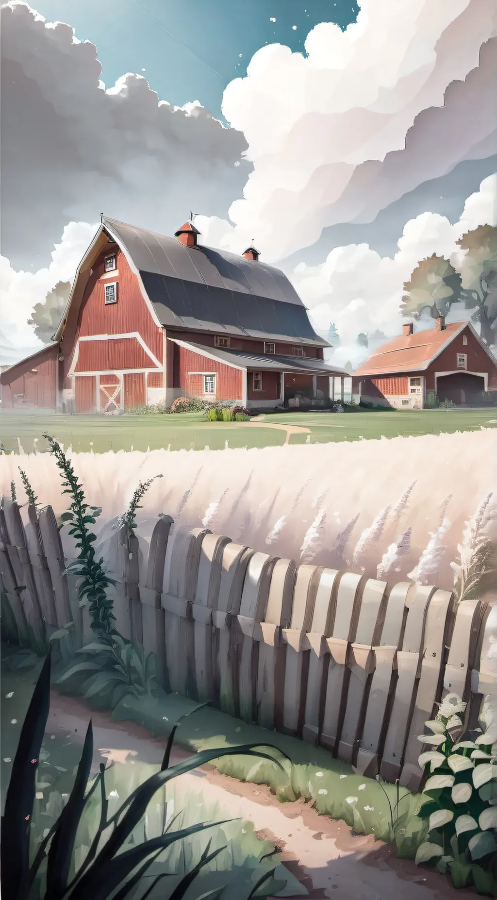 ai character: grass background