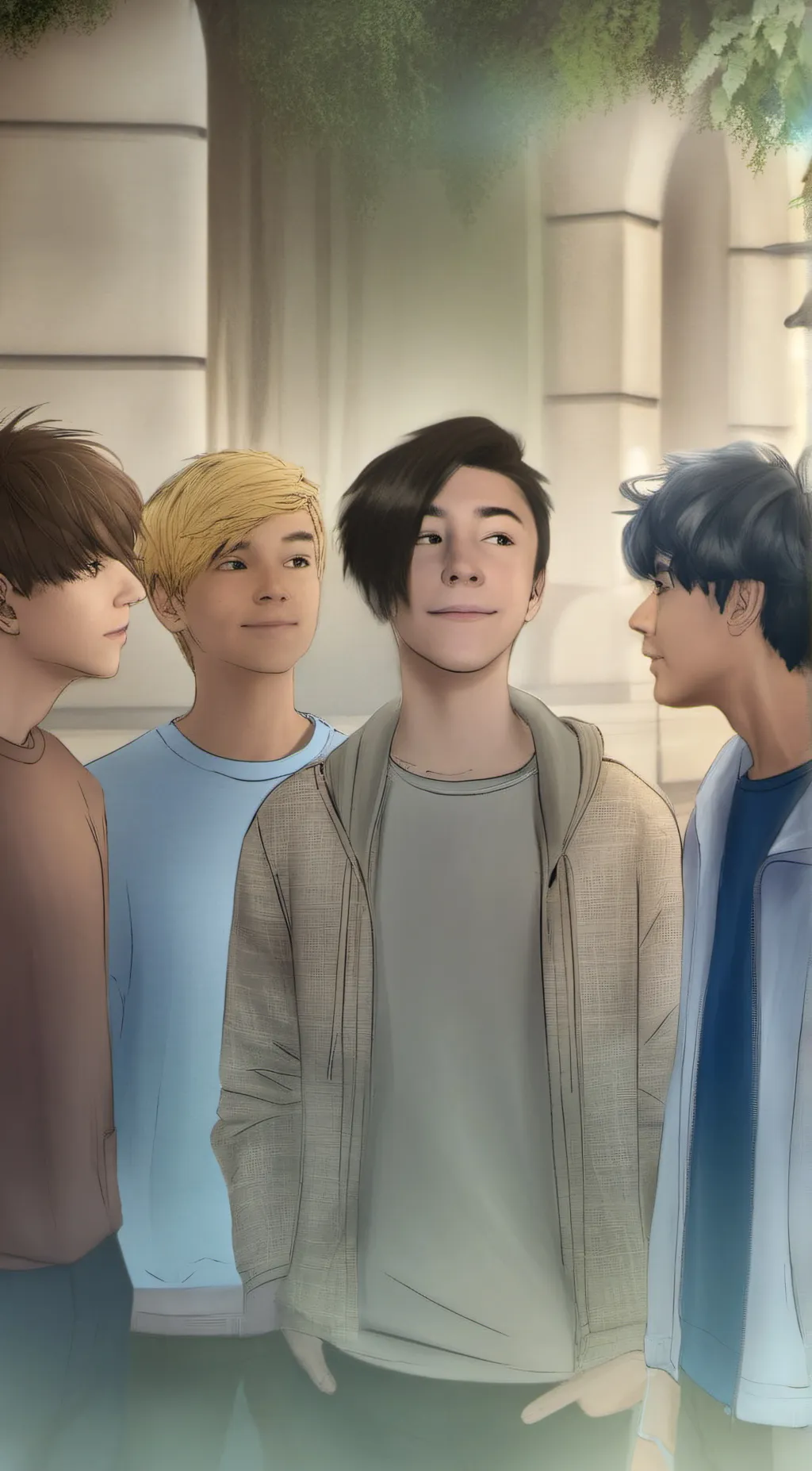 ai character: Friends  background