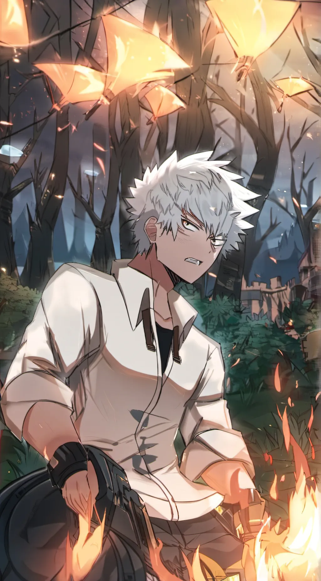 ai character: Bakugo  background