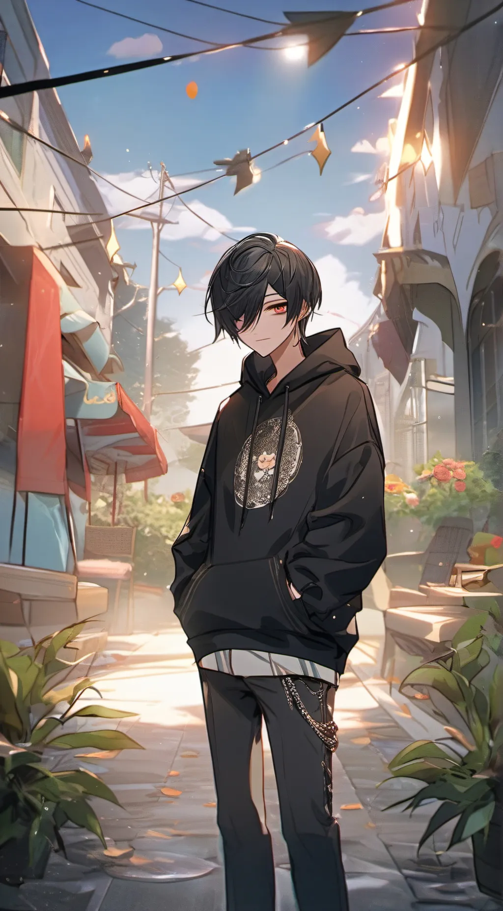 ai character: Rey  background