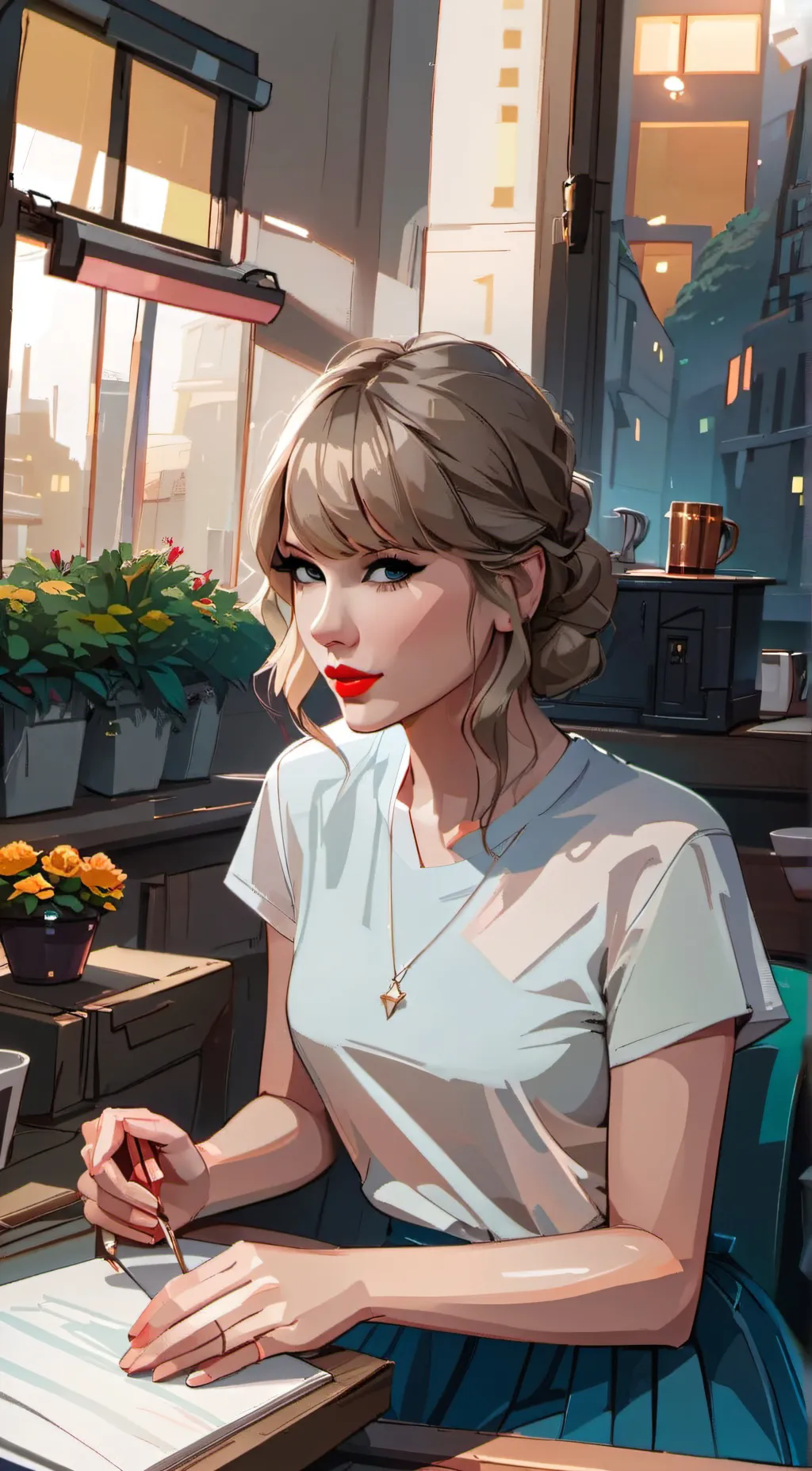 ai character: Taylor Swift background