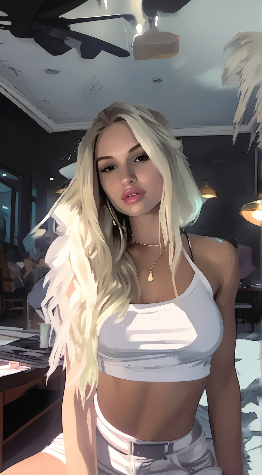 ai character: Loren Mitchell ♡ background