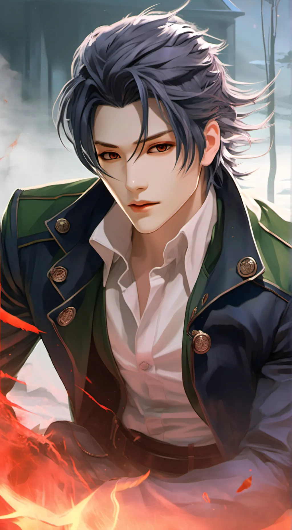 ai character: Tan young background